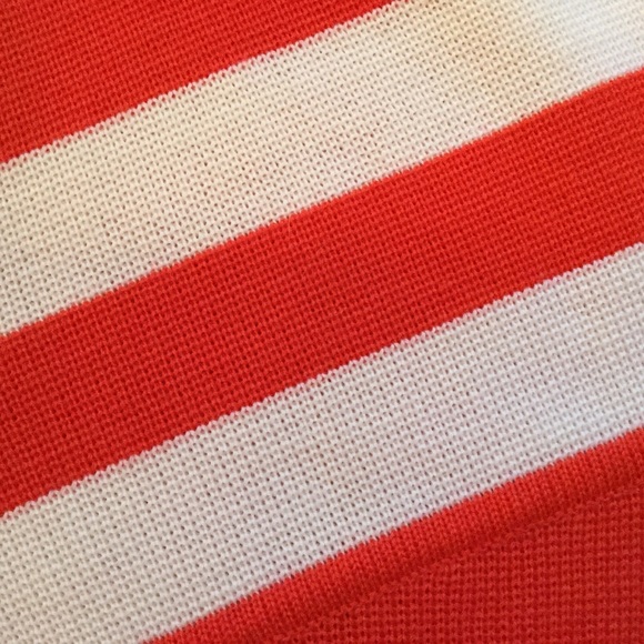 Vintage 70s 80s Slalom Orange Wool Ski Sweater - Picture 6 of 8